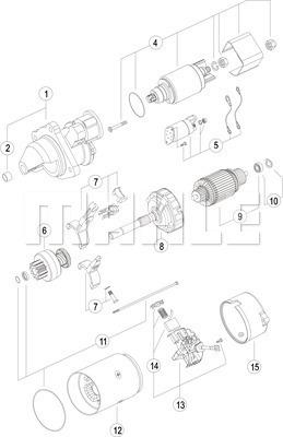 MAHLE MS 430 - Starter autospares.lv