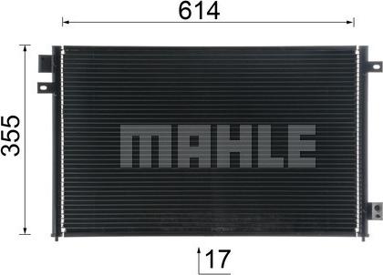 MAHLE AC 687 001S - Condenser, air conditioning autospares.lv