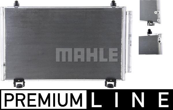 MAHLE AC 814 000P - Condenser, air conditioning autospares.lv