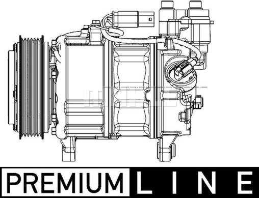 MAHLE ACP 599 000P - Compressor, air conditioning autospares.lv