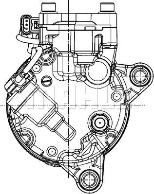 MAHLE ACP 599 000P - Compressor, air conditioning autospares.lv