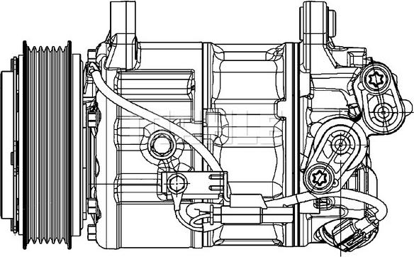 MAHLE ACP 599 000P - Compressor, air conditioning autospares.lv