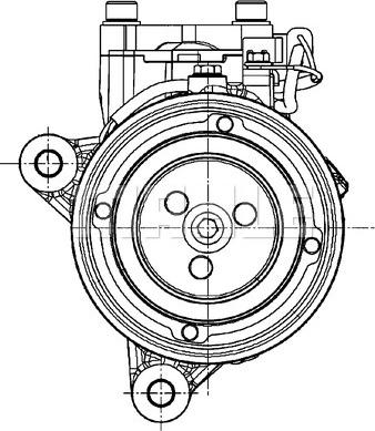 MAHLE ACP 599 000P - Compressor, air conditioning autospares.lv