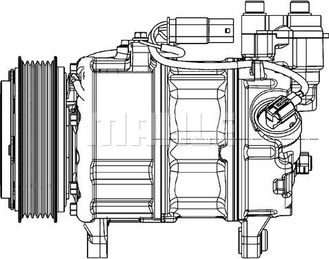 MAHLE ACP 599 000P - Compressor, air conditioning autospares.lv