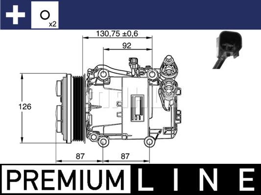 MAHLE ACP 54 000P - Compressor, air conditioning autospares.lv