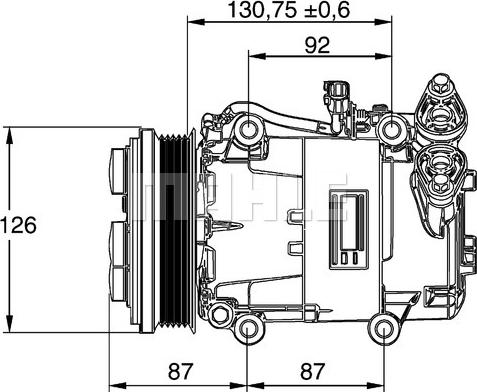 MAHLE ACP 54 000P - Compressor, air conditioning autospares.lv