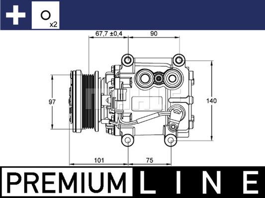 MAHLE ACP 1099 000P - Compressor, air conditioning autospares.lv