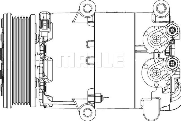 MAHLE ACP 1366 000P - Compressor, air conditioning autospares.lv