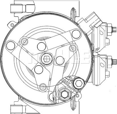 MAHLE ACP 1366 000P - Compressor, air conditioning autospares.lv