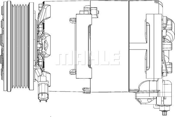 MAHLE ACP 1366 000P - Compressor, air conditioning autospares.lv