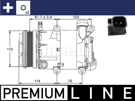 MAHLE ACP 866 000P - Compressor, air conditioning autospares.lv