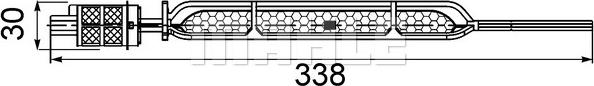 MAHLE AD 98 000S - Dryer, air conditioning autospares.lv