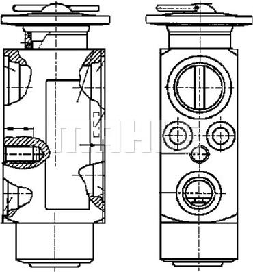 MAHLE AVE 88 000P - Expansion Valve, air conditioning autospares.lv