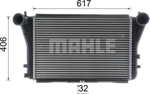 MAHLE CI 83 000P - Intercooler, charger autospares.lv