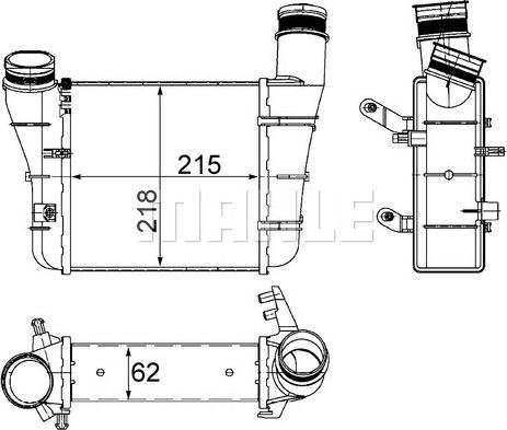 MAHLE CI 336 000S - Intercooler, charger autospares.lv