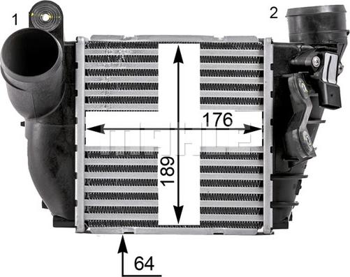 MAHLE CI 22 000P - Intercooler, charger autospares.lv