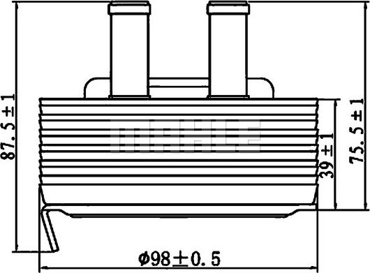 MAHLE CLC 197 000S - Oil Cooler, engine oil autospares.lv