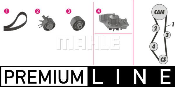 MAHLE CPK 96 000P - Water Pump & Timing Belt Set autospares.lv