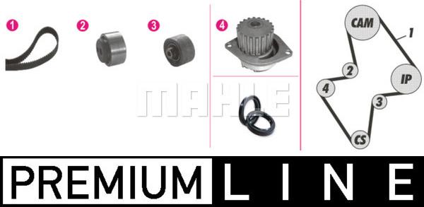 MAHLE CPK 48 000P - Water Pump & Timing Belt Set autospares.lv