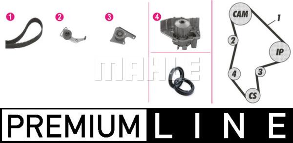 MAHLE CPK 42 000P - Water Pump & Timing Belt Set autospares.lv