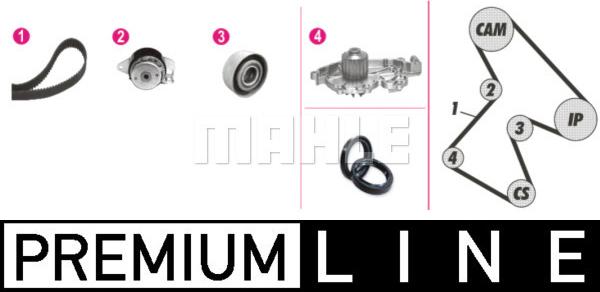 MAHLE CPK 58 000P - Water Pump & Timing Belt Set autospares.lv