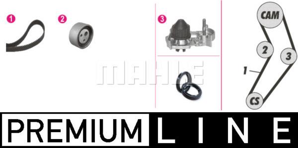 MAHLE CPK 6 000P - Water Pump & Timing Belt Set autospares.lv