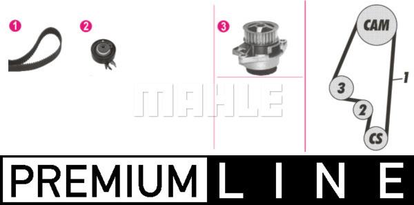 MAHLE CPK 63 000P - Water Pump & Timing Belt Set autospares.lv