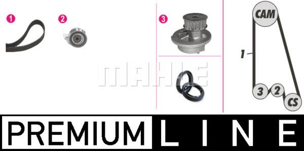 MAHLE CPK 1 000P - Water Pump & Timing Belt Set autospares.lv