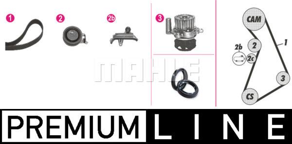 MAHLE CPK 70 000P - Water Pump & Timing Belt Set autospares.lv