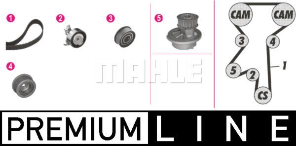 MAHLE CPK 73 000P - Water Pump & Timing Belt Set autospares.lv