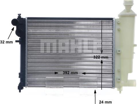 MAHLE CR 90 000S - Radiator, engine cooling autospares.lv