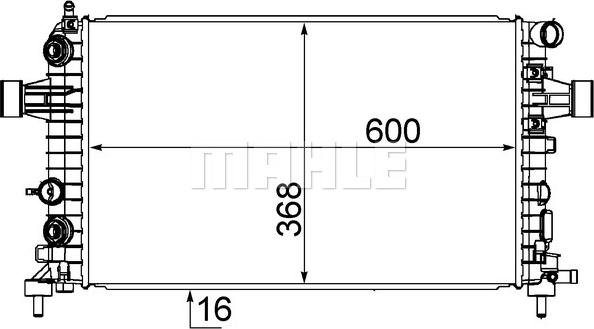 MAHLE CR 918 000S - Radiator, engine cooling autospares.lv