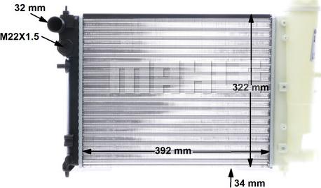 MAHLE CR 469 000S - Radiator, engine cooling autospares.lv