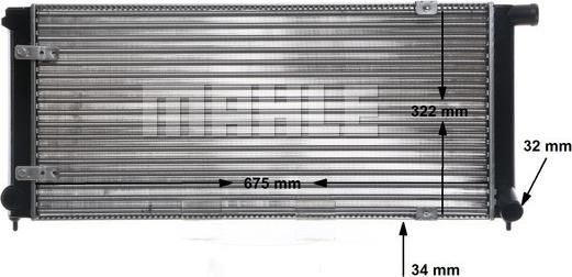 MAHLE CR 407 000S - Radiator, engine cooling autospares.lv