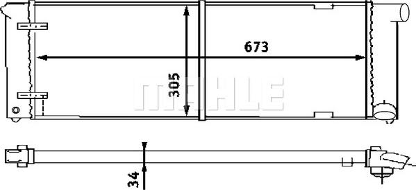 MAHLE CR 407 000S - Radiator, engine cooling autospares.lv