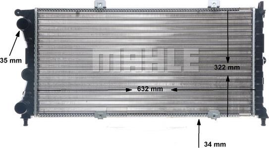 MAHLE CR 489 000S - Radiator, engine cooling autospares.lv