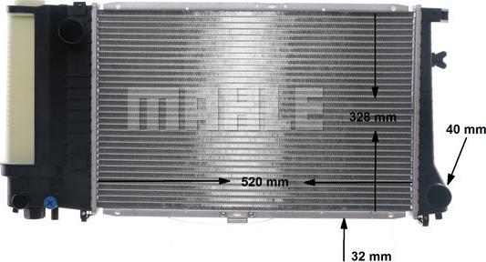 MAHLE CR 482 000S - Radiator, engine cooling autospares.lv