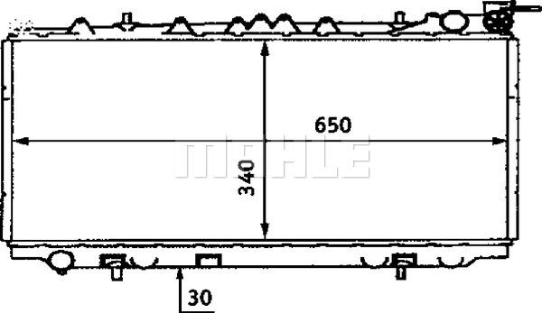 MAHLE CR 435 000S - Radiator, engine cooling autospares.lv