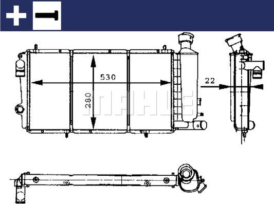 MAHLE CR 429 000S - Radiator, engine cooling autospares.lv