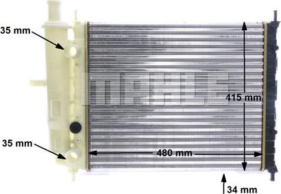 MAHLE CR 599 000S - Radiator, engine cooling autospares.lv