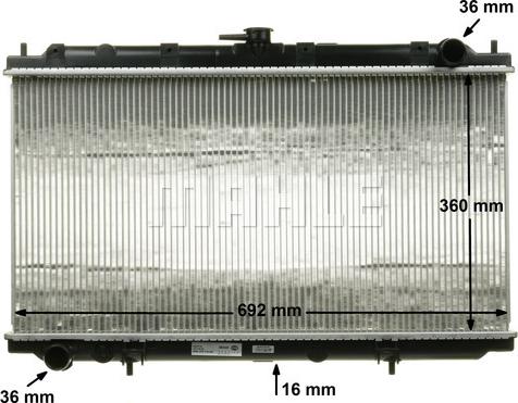 MAHLE CR 545 000S - Radiator, engine cooling autospares.lv