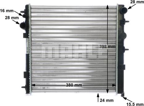 MAHLE CR 555 000S - Radiator, engine cooling autospares.lv