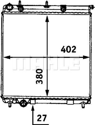 MAHLE CR 558 000S - Radiator, engine cooling autospares.lv