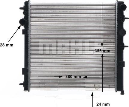 MAHLE CR 558 001S - Radiator, engine cooling autospares.lv