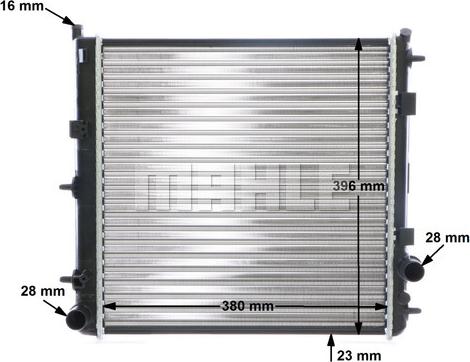 MAHLE CR 557 000S - Radiator, engine cooling autospares.lv