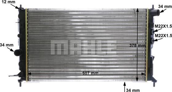 MAHLE CR 506 000P - Radiator, engine cooling autospares.lv