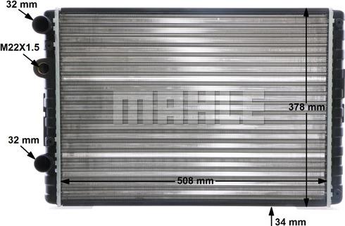 MAHLE CR 506 000S - Radiator, engine cooling autospares.lv