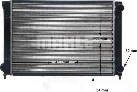 MAHLE CR 516 000S - Radiator, engine cooling autospares.lv