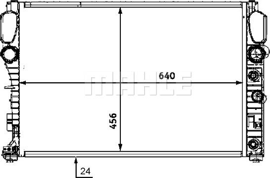 MAHLE CR 513 000S - Radiator, engine cooling autospares.lv