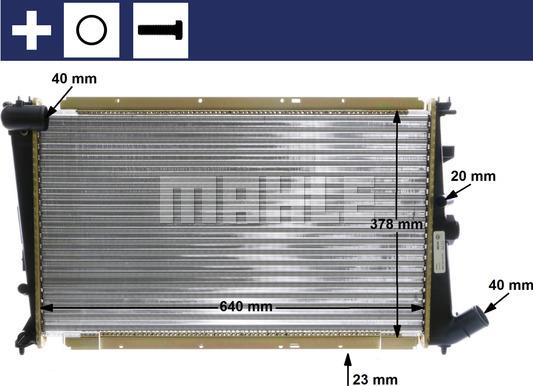 MAHLE CR 586 000S - Radiator, engine cooling autospares.lv